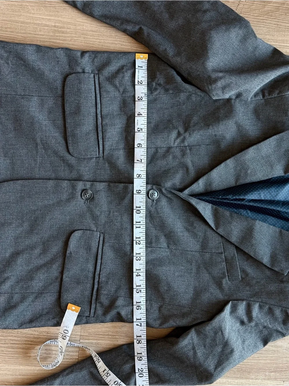 Boys Dark Gray Two-Button‎ Blazer